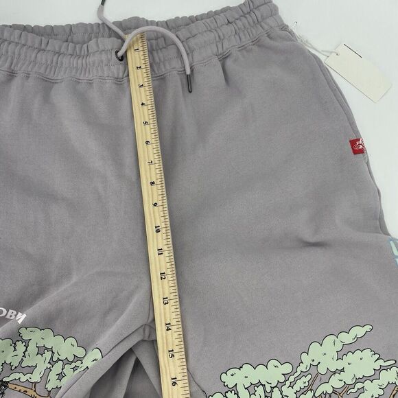 Jungles For Every Problem Sweatpants Men's 2XL Gray Graphic Print Drawstring - Picture 12 of 16